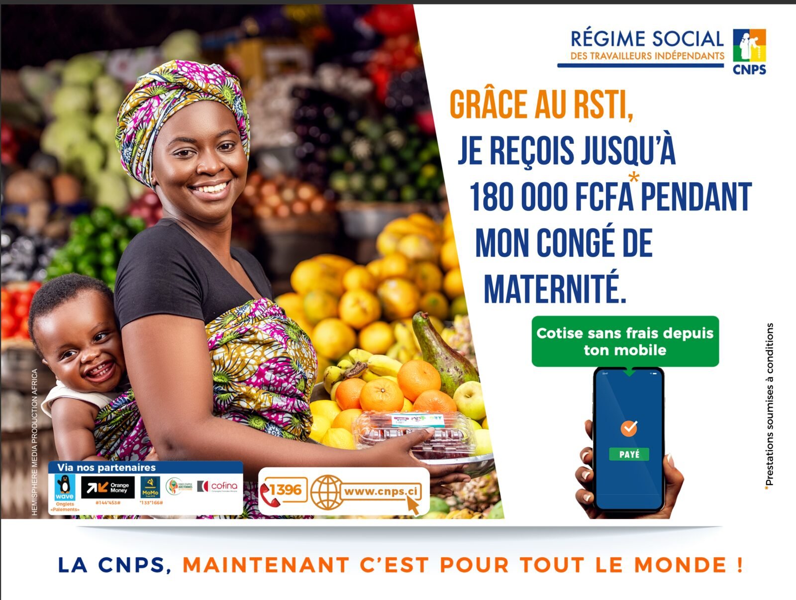 Visuel campagne RSTI CNPS — mère de famille