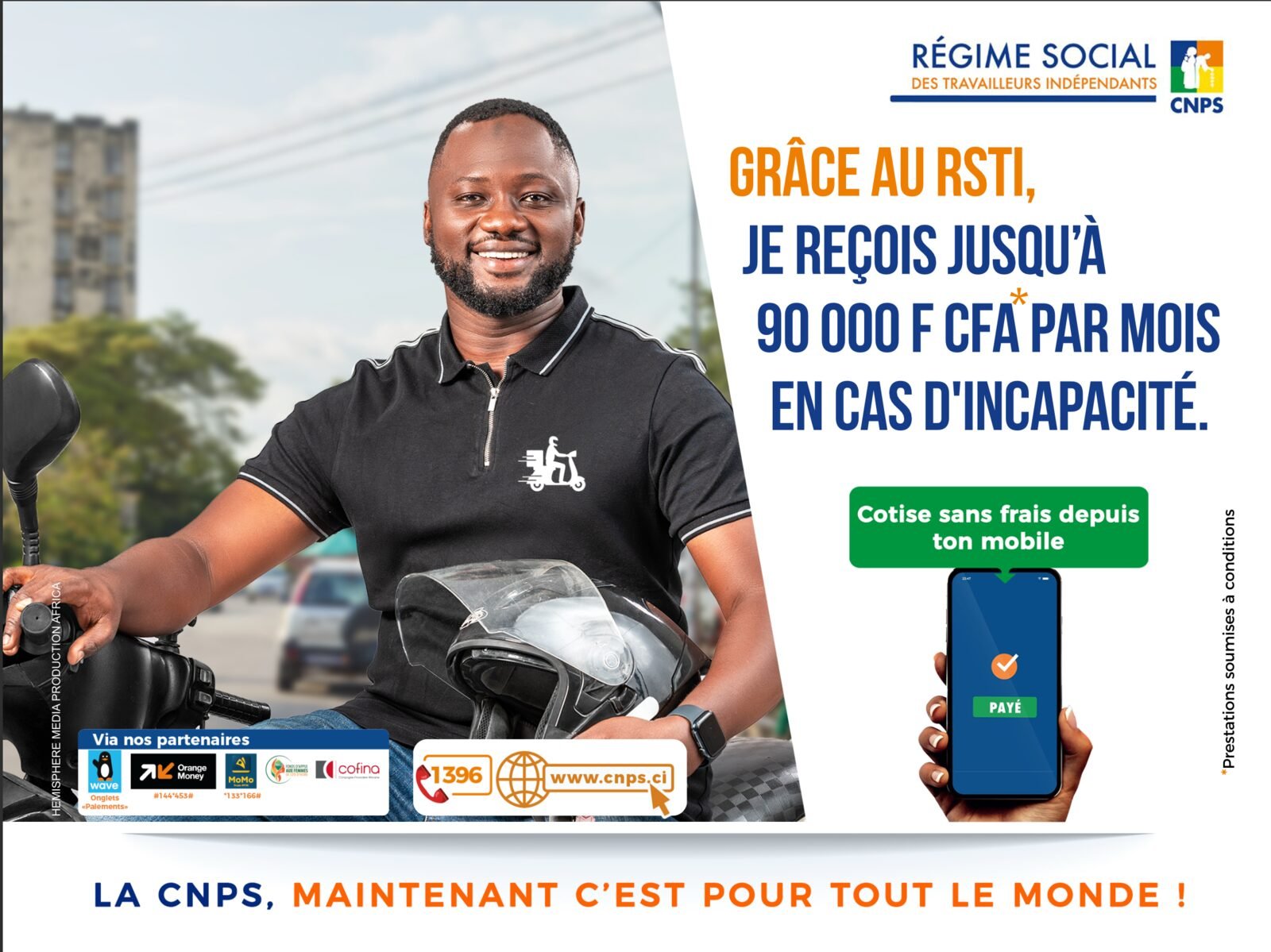 Visuel campagne RSTI CNPS — livreur