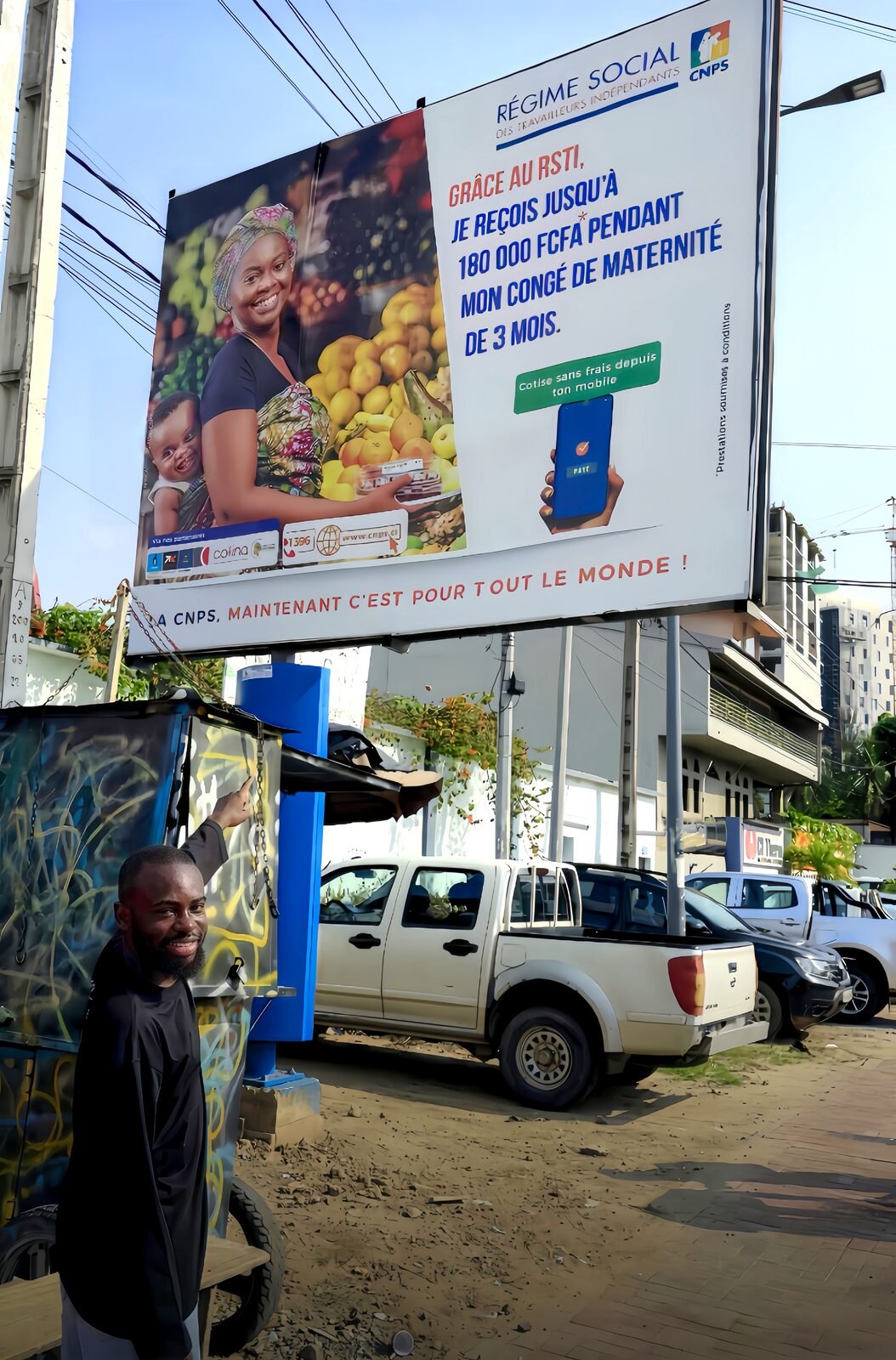 Pige d'affichage terrain de la campagne RSTI CNPS
