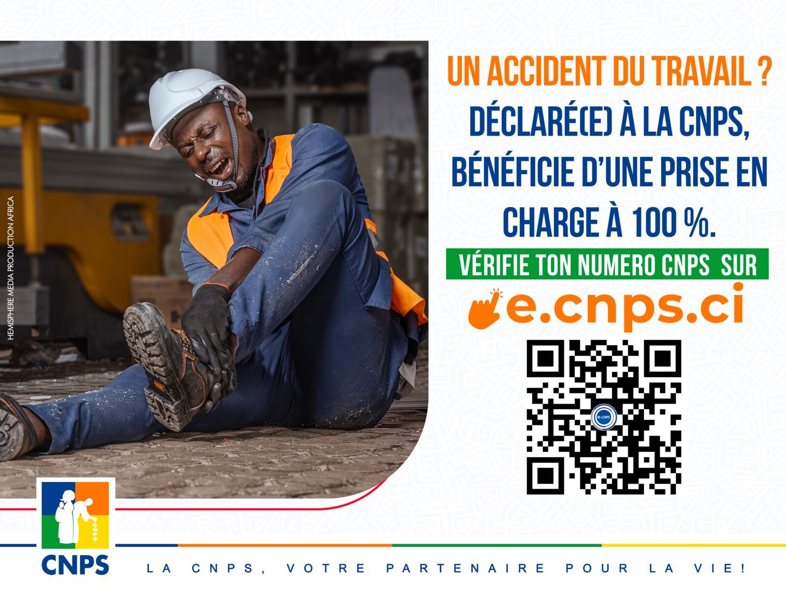 Visuel 12m² Régime Salarié CNPS — accident de travail